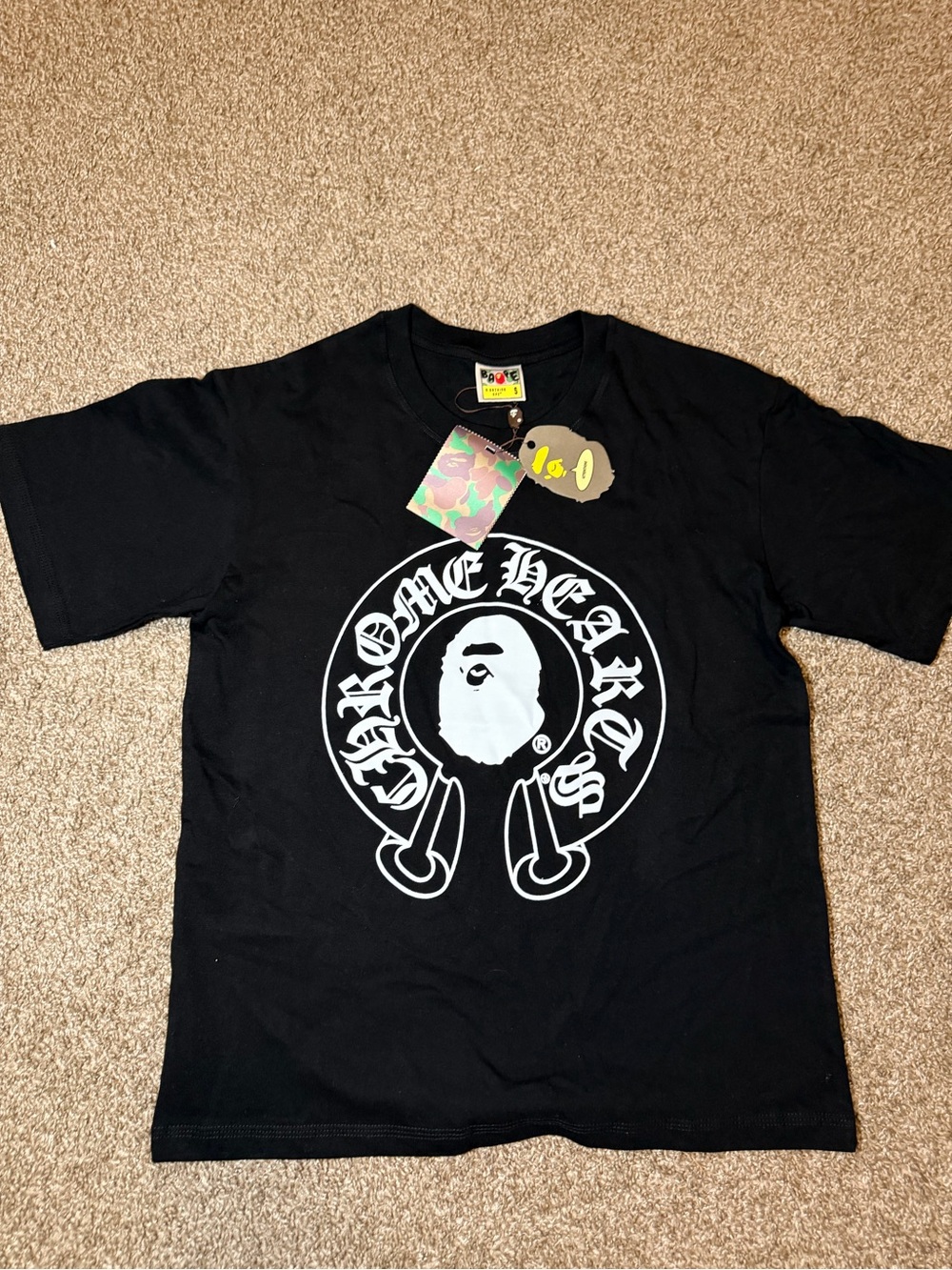 Chrome Hearts x BAPE Black Graphic Short-Sleeve Tee